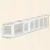 PawHut 98" Cat Tunnel, Outdoor Cat Enclosure with Combinable Design, 8 Doors image thumbnail 3