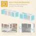 PawHut 98" Cat Tunnel, Outdoor Cat Enclosure with Combinable Design, 8 Doors image thumbnail 6