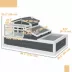 PawHut 2-Tier Wooden Tortoise House image thumbnail 3