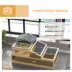 PawHut 2-Tier Wooden Tortoise House image thumbnail 4