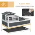 PawHut 2-Tier Wooden Tortoise House image thumbnail 6