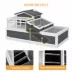 PawHut 2-Tier Wooden Tortoise House image thumbnail 7