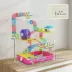 PawHut 5-Tier Hamster Cage with Exercise Wheels, Play Tube, Water Bottle, Dishes, Ladders image thumbnail 3