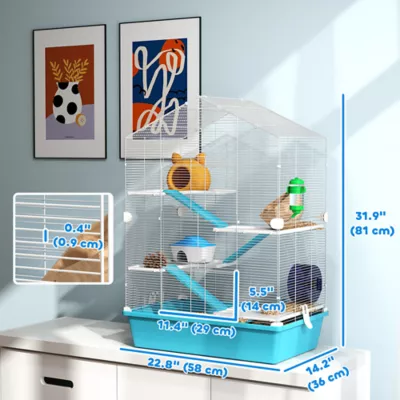 PawHut 5-Tier Large Hamster Cage - Image 3