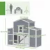 PawHut Wooden Chicken Coop with 2 Nesting Boxes, Sliding Tray & Ramp 52.8"H x 66.5"W image thumbnail 3