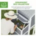 PawHut Wooden Chicken Coop with 2 Nesting Boxes, Sliding Tray & Ramp 52.8"H x 66.5"W image thumbnail 5