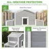 PawHut Wooden Chicken Coop with 2 Nesting Boxes, Sliding Tray & Ramp 52.8"H x 66.5"W image thumbnail 6