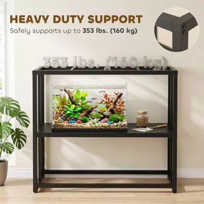 PawHut 40 Gallon Fish Tank Stand with Storage Shelf and Adjustable Feet 36.6"L x 18.5"W x 29.9"H - Image 4