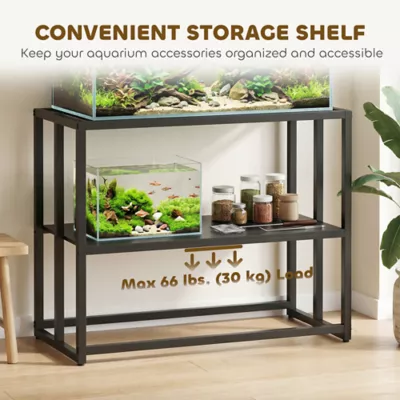 PawHut 40 Gallon Fish Tank Stand with Storage Shelf and Adjustable Feet 36.6"L x 18.5"W x 29.9"H - Image 5