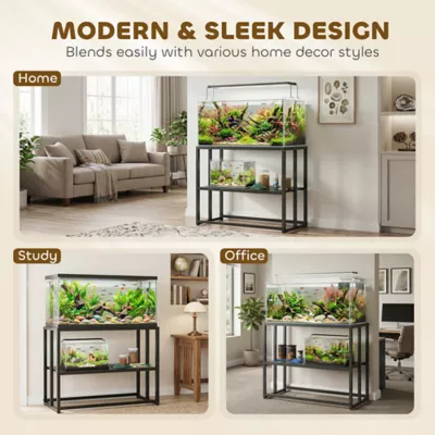 PawHut 40 Gallon Fish Tank Stand with Storage Shelf and Adjustable Feet 36.6"L x 18.5"W x 29.9"H - Image 7