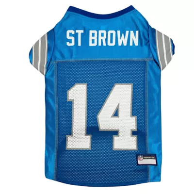 Pets First Amon-Ra St. Brown Detroit Lions Dog Jersey - Image 1