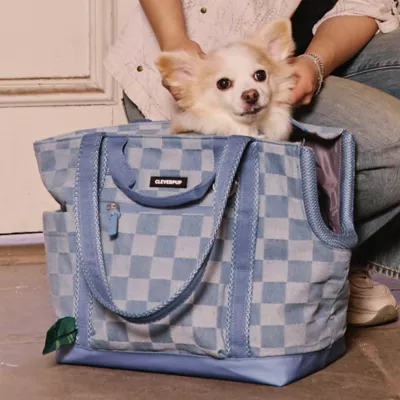Cleverpup Lightweight Transit Tote Dog Carrier W/ Food-Safe Pouch & Poop Bag Dispenser, 4 Pc Set - Image 3