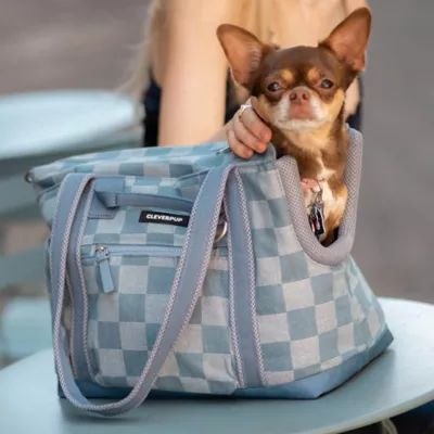 Cleverpup Lightweight Transit Tote Dog Carrier W/ Food-Safe Pouch & Poop Bag Dispenser, 4 Pc Set - Image 3