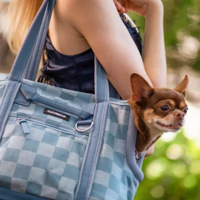 Cleverpup Lightweight Transit Tote Dog Carrier W/ Food-Safe Pouch & Poop Bag Dispenser, 4 Pc Set - Image 4