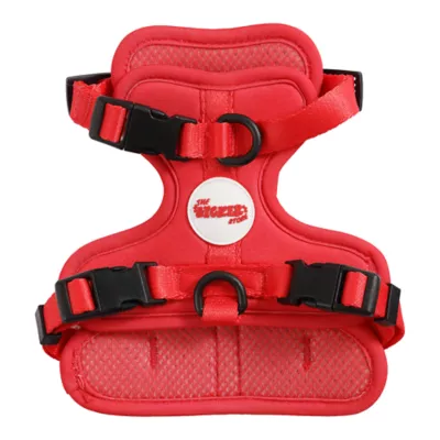 THE LICKER STORE Arlo Red Adjustable Soft Padded No Pull Harness - Image 1