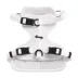 THE LICKER STORE Arlo White Adjustable Soft Padded No Pull Harness image thumbnail 1