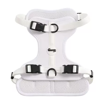 THE LICKER STORE Arlo White Adjustable Soft Padded No Pull Harness - Image 1