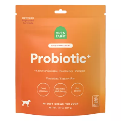 Open Farm Probiotic Supplement Chews for Dog, Supports Irregular Digestion, 90 Count - Image 1