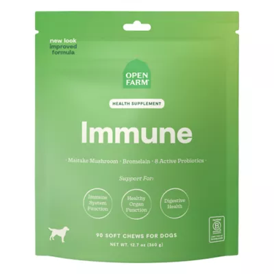 Open Farm Immune Supplement Chews for Dog, Healthy immune Support, 90 Count - Image 1