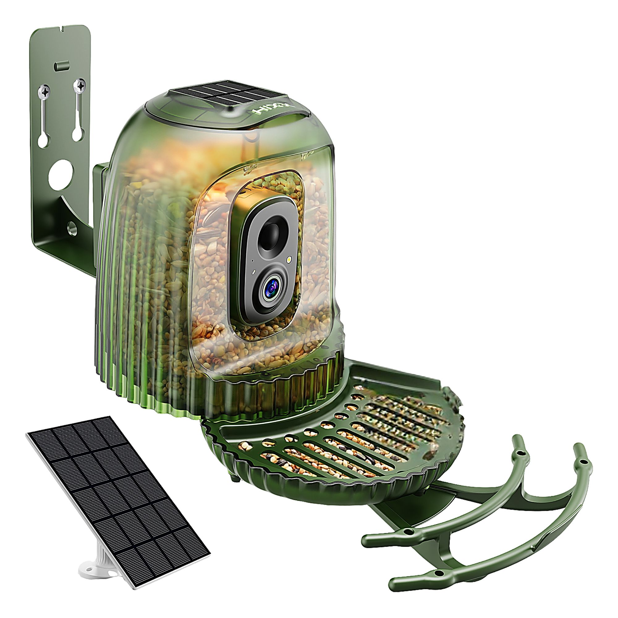 Coolfly x HiXX Smart Bird Feeder - 2.5K HD AI Camera - Red