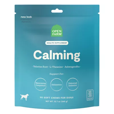 Open Farm Calming Supplement Chews for Dog, Stress & Anxiety Support, 90 Count - Image 1