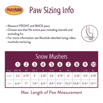 Muttluks Snow Mushers - Dog Winter Boots, Pack of 2 Boots - Image 2