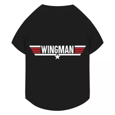 Wingman Pet Black T-Shirt, Multiple Sizes, XS-XL - Image 1