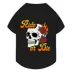 Ride or Die with Skull & Roses Pet Black T-Shirt, Multiple Colors, XS-XL image thumbnail 1