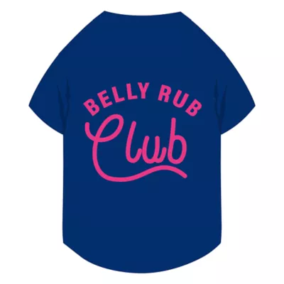 Blue Belly Rub Club Pet T-Shirt, Multiple Sizes, XS-XL - Image 1