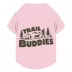 Pink Trail Buddies Pet T-Shirt, Multiple Sizes, XS-XL image thumbnail 1