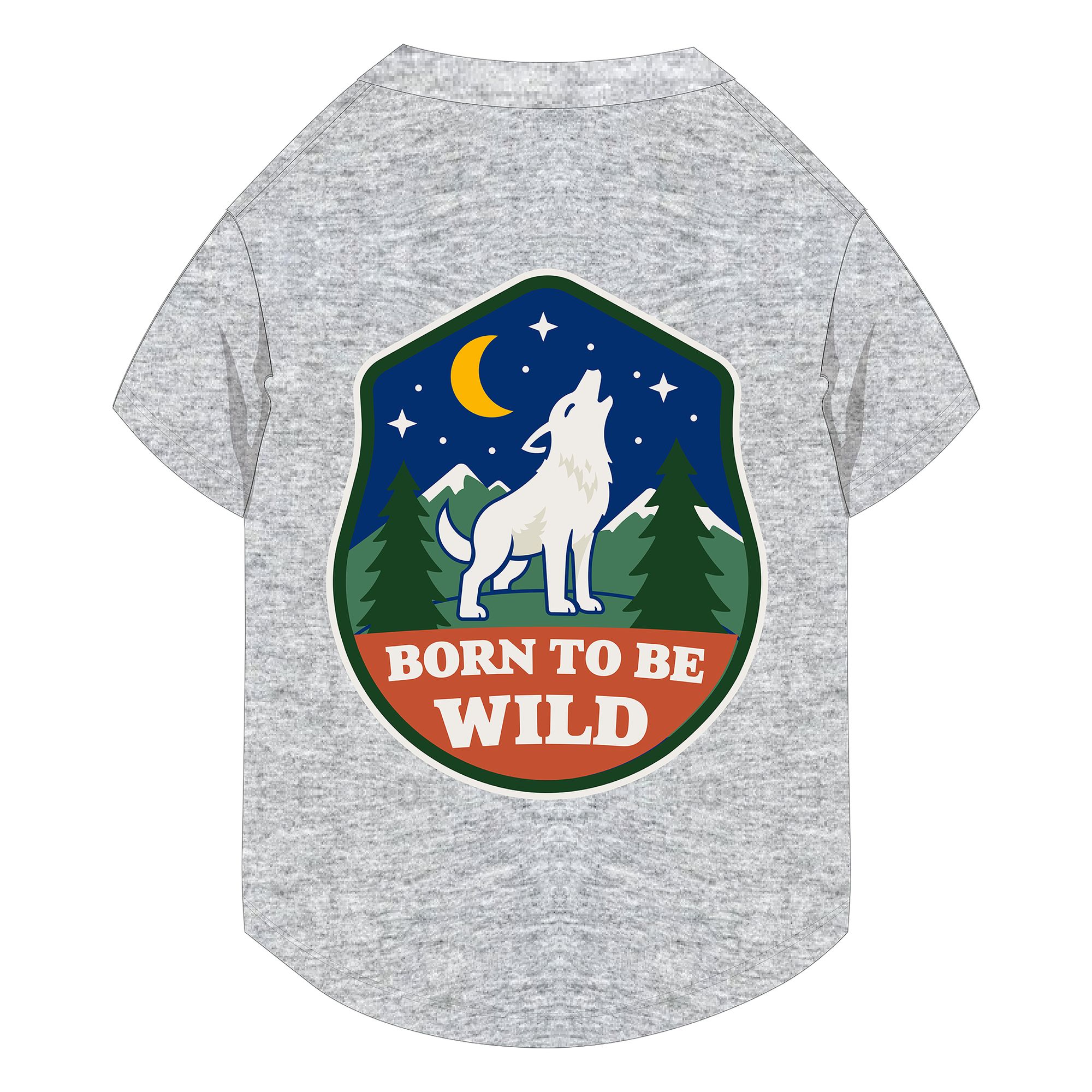 Born to Be Wild Pet Gray T-Shirt, Multiple Sizes, XS-XL
