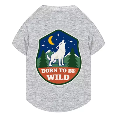 Born to Be Wild Pet Gray T-Shirt, Multiple Sizes, XS-XL - Image 1
