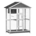 PawHut 65"H Bird Cage, Wooden Aviary with Standing Pole, Nest, Slide Out Tray, 2 Doors image thumbnail 1