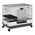 PawHut 28"H 2-Level Small Animal Habitat with Wheels, Slide-out Tray, Ramp image thumbnail 1