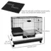 PawHut 28"H 2-Level Small Animal Habitat with Wheels, Slide-out Tray, Ramp image thumbnail 3