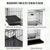 PawHut 28"H 2-Level Small Animal Habitat with Wheels, Slide-out Tray, Ramp image thumbnail 5