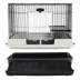 PawHut 28"H 2-Level Small Animal Habitat with Wheels, Slide-out Tray, Ramp image thumbnail 7