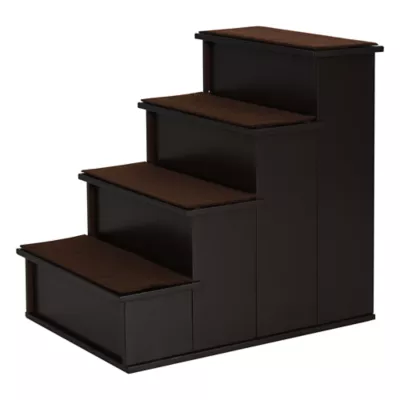 PawHut Pet Stairs with Non-Slip Carpet, 4-Steps, 21.3"H - Image 1