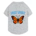 Free Spirit Butterfly Pet Grey T-Shirt, Multiple Sizes, XS-XL image thumbnail 1