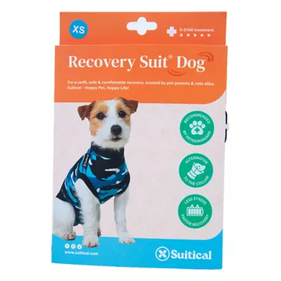 Suitical Dog Recovery Suit - Blue Camo - Image 1