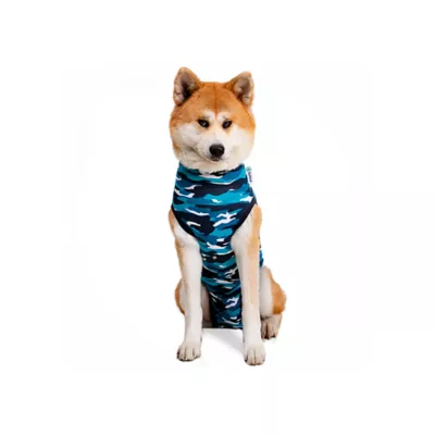 Suitical Dog Recovery Suit - Blue Camo - Image 3
