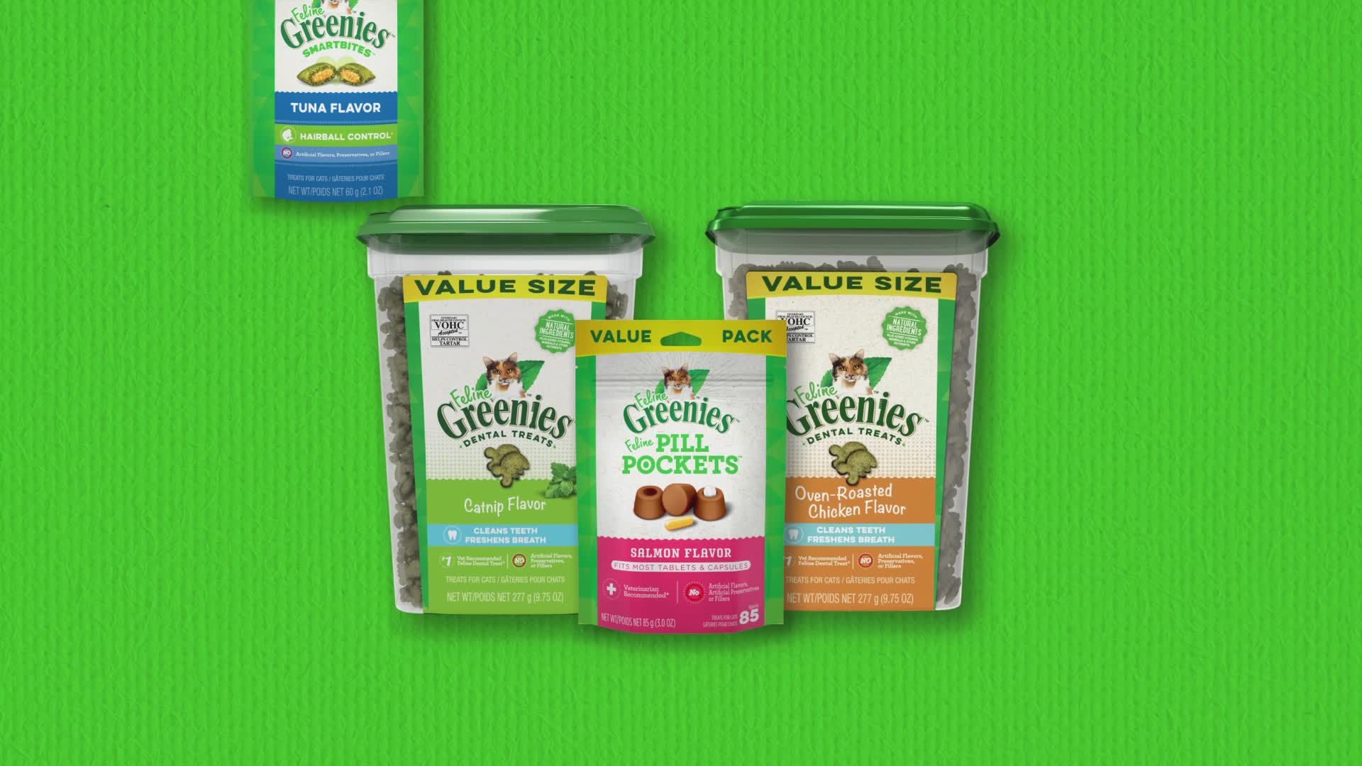 Greenies&trade; Feline Greenies Adult Cat Dental Treats - Dental Care,  Natural, Chicken | cat Treats | PetSmart