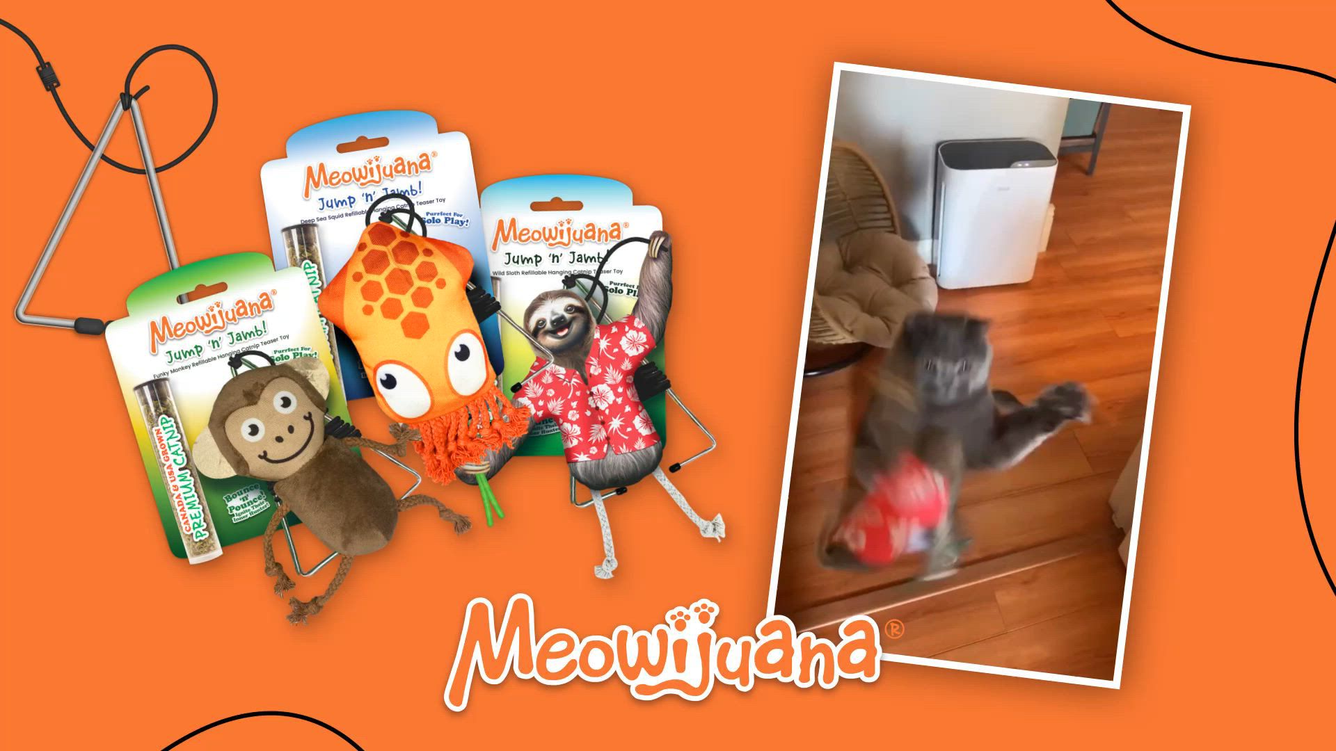 Meowijuana® Jump 'n' Jamb Get the Monkey Off Your Back Refillable