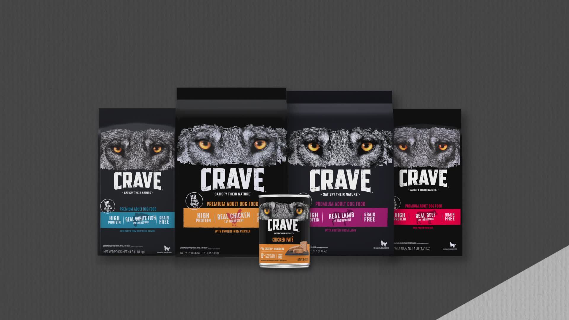 Crave Grain Free Pate Adult Dog Food 12.5 OZ