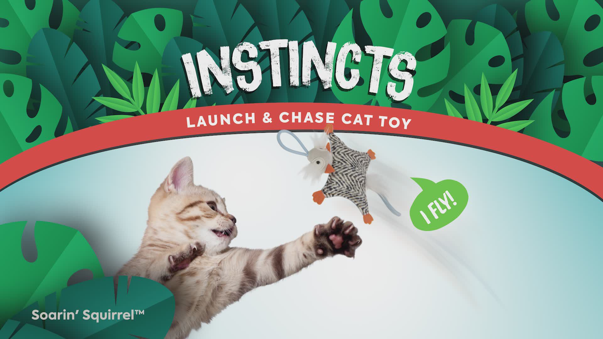 Instincts SmartyKat Soarin Squirrel Cat Toy