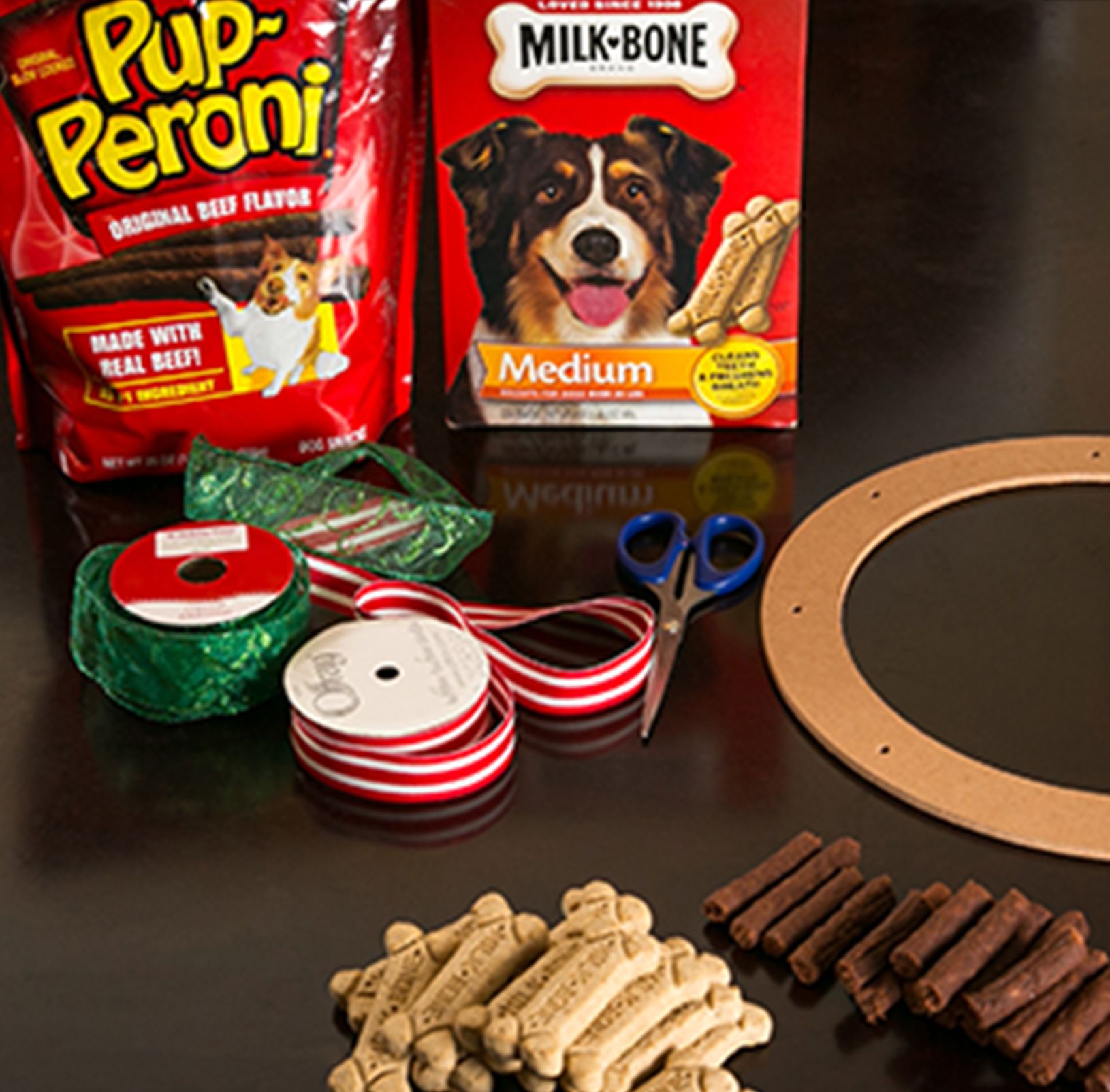 Dog Treat Wreath Supplies