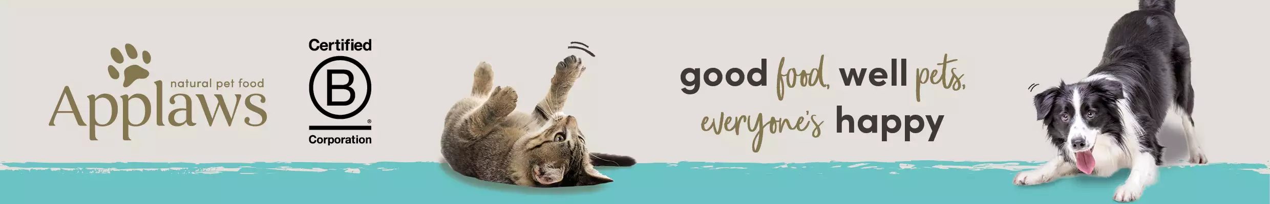 Applaws natural pet food.  Good food, well pets, everyone's happy.
