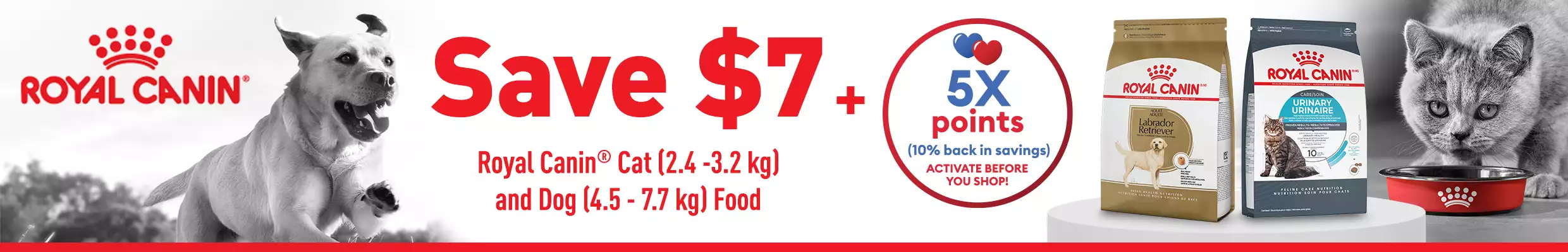 Save $7 on select royal canin dog and cat dry food thru 5/4