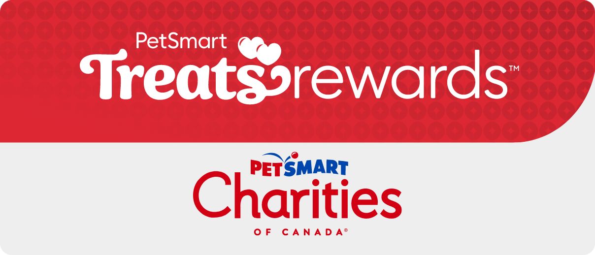 Treats Rewards logo and PetSmart Charities of Canada logo
