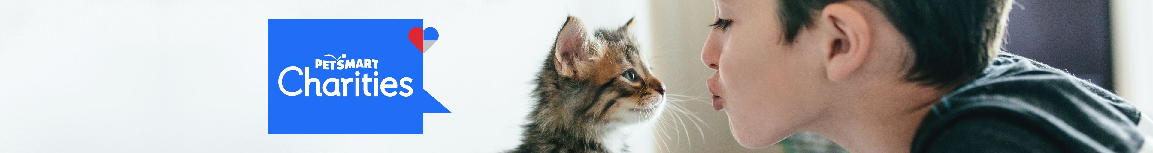 Charities Banner - kid with cat